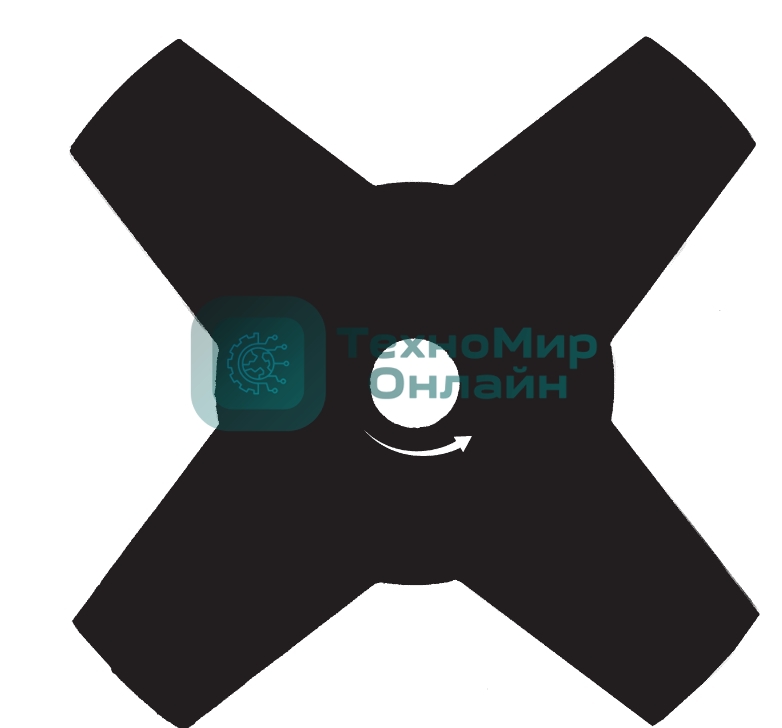 Нож для триммера 230х25,4, 4 лезвия Kronwerk