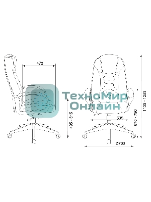 Кресло Zombie 8 черный/синий, экокожа, 120 кг, механизм качания