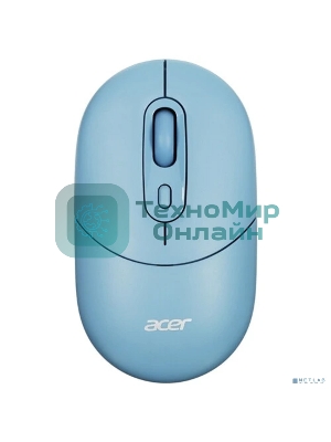 Мышь беспроводная Acer OMR301 синий, 1600 dpi, радиоканал, Bluetooth, USB, кнопки - 4