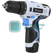 Дрель-шуруповерт Deko GCD12DU3, 12 В, 1.5 Ач, 32 Нм, щеточный
