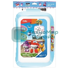 Доска магнитно-маркерная Deli EH50002 Super Wings магнитно-маркерная, лак, синий 20.5x28.6см пластик рама