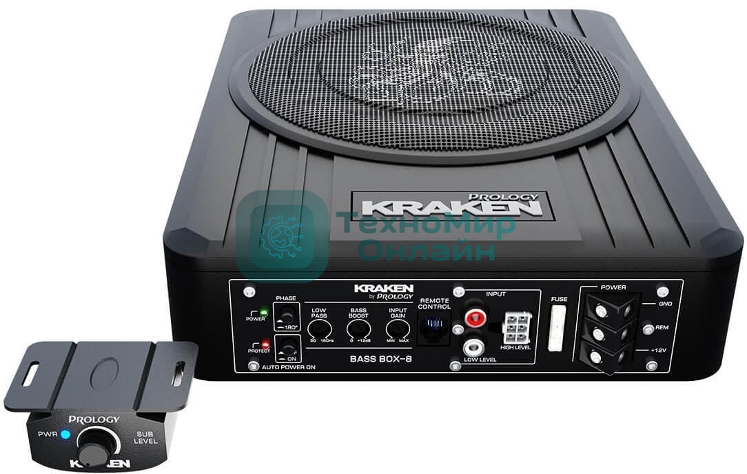 Сабвуфер автомобильный Prology Box-8 100Вт активный (20 см/8