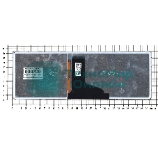 Клавиатура для ноутбука Toshiba M40T черная с серой рамкой и подсветкой