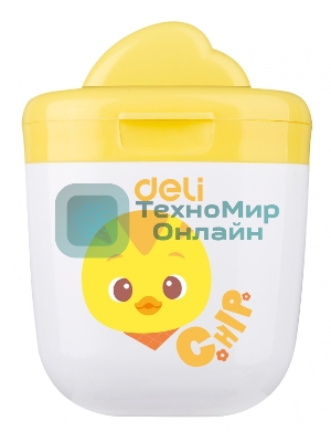 Точилка для карандашей ручная Deli ER01300, 1 отверстие, пластик, ассорти, дисплей