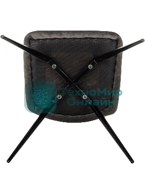 Стул для дома Бюрократ CH-K1 т.серый Holland 18 металл черный на ножках