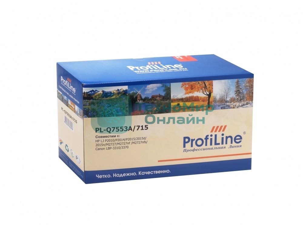 Картридж лазерный ProfiLine PL-Q7553A/715 для принтеров HP LJ P2010/P2014/P2015/2015d/2015n/M2727/M2727nf/M2727nfs/Canon LBP-3310/3370 3000 копий