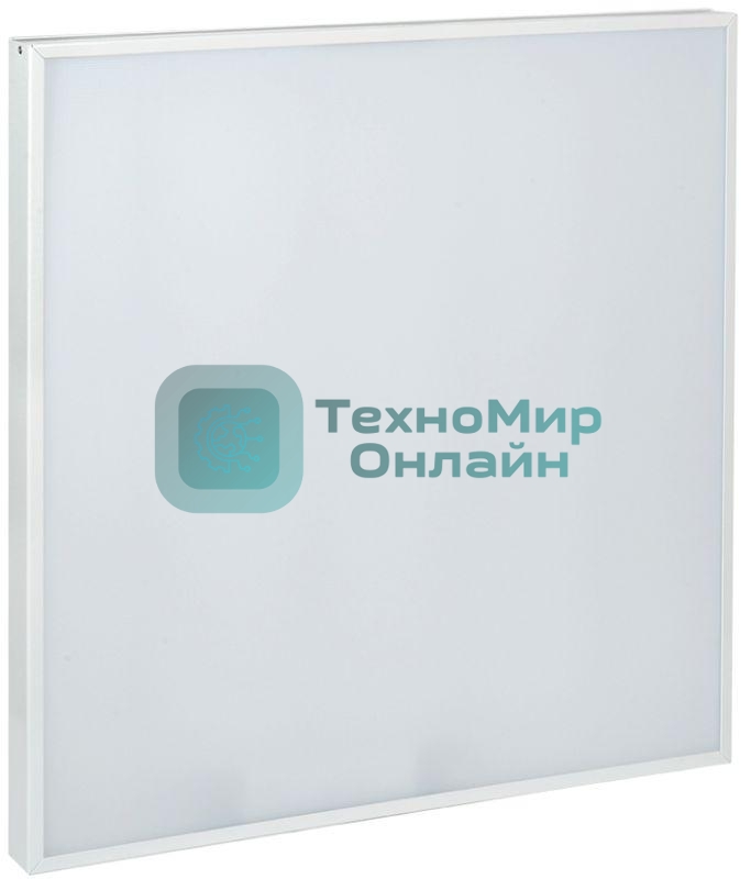 Светильник светодиодный ДВО IEK LDVO0-6575-40-4000-K01 6575 595х595х20мм 40Вт 4000К равномерная засветка опал аналог люм.свет. 4х18 накладных или в потолок Армстронг