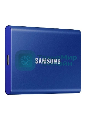 Внешний SSD Samsung T7, 1TB, USB 3.2 Gen 2 Type-C, R/W 1050/1000, синий