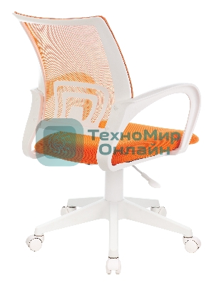 Кресло Бюрократ CH-W695NLT TW-38-3 TW-96-1 оранжевый, сетка/ткань, 120 кг, механизм качания