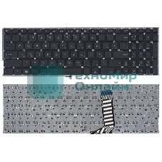 Клавиатура для ноутбука Asus X756 черная без рамки (горизонтальный Enter)