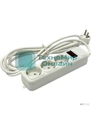 Сетевой фильтр ExeGate EX221184RUS SP-3-5W (3 розетки, 5 м, евровилка, белый)