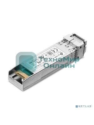 Трансивер TP-Link 10G SFP+ Module, LC connector, 50/125um or 62.5/125um Multi-mode, 850nm wavelength, distance up to 300m.