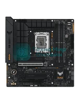 Материнская плата ASUS TUF GAMING B760M-PLUS, LGA 1700, Intel B760, 4xDDR5, 4xSATA, 2xM.2, 1xPCIe 5.0 x16, 1xPCIe 4.0 x4, 1xPCIe x1, 2xUSB-A 3.2 Gen 2, 3xUSB-A 3.2 Gen 1, 2xUSB 2.0, 1xUSB-C 3.2 Gen 2x2, 1x2.5Gb LAN, 5x3.5 мм, 7.1, mATX