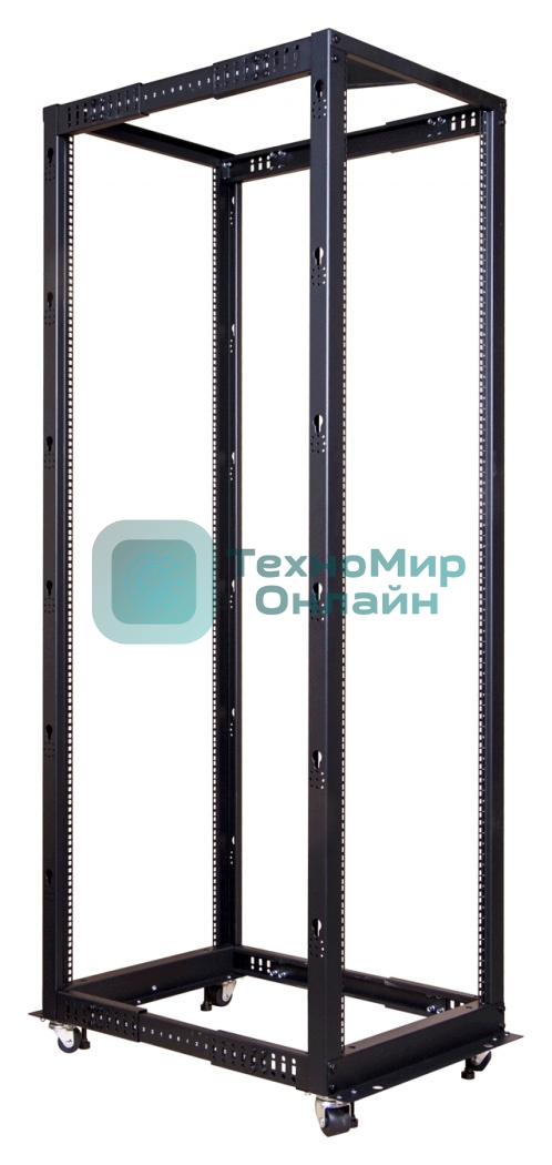 Стойка двухрамная Lanmaster TWT-RACK2-42U-ADJ 42U 480ммX560мм 1000кг черный