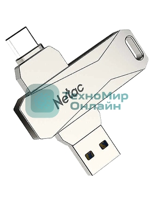 Флешка USB Netac U782C dual USB 3.0+TypeC 64Gb, retail version