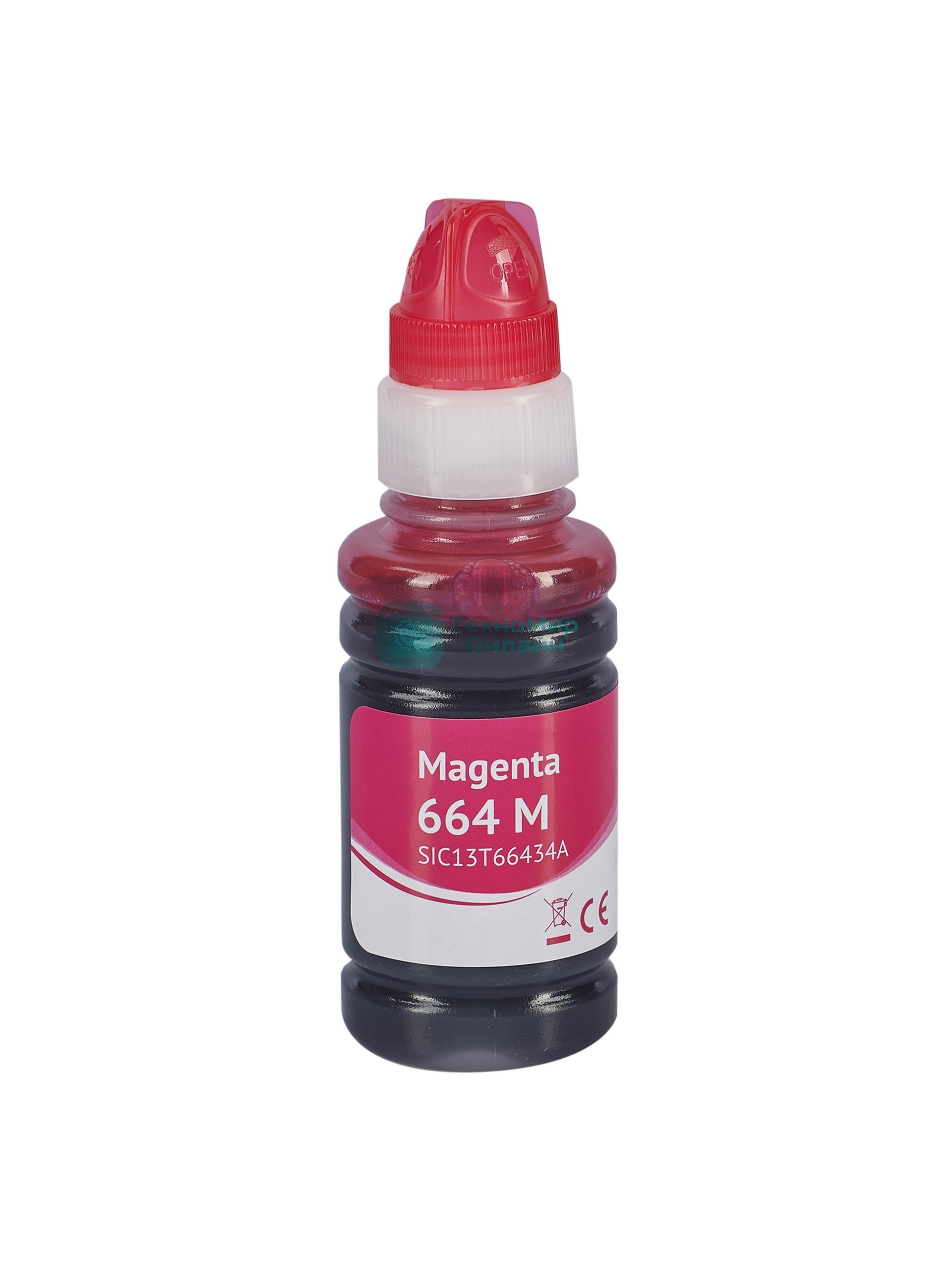 Контейнер с чернилами Sakura C13T66434A (664 M) для Epson, пурпурный, 6500 к., 70 мл.