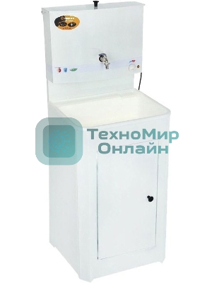 Умывальник дачный, с подогревом, пластиковая мойка, белый