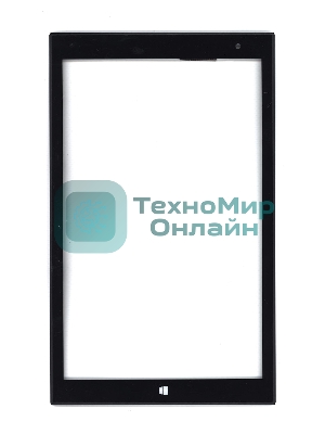 Сенсорное стекло (тачскрин) для Irbis TW46. черное с рамкой