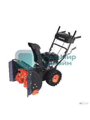 Снегоуборщик PATRIOT PS 707 E, Двигатель 7л.с до -25 °С; 212 сс; Стартер ручной/220V; LED-фара, Панель c увеличенным диапазоном скоростей 6 вперед/2 назад; Ширина ковша 610мм +100(26