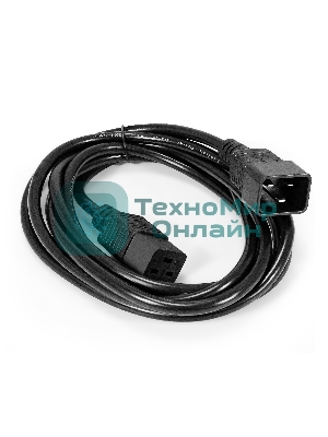 Кабель питания (UPS) ExeGate Special EC20-3S (IEC 320 C19->C20, 3*1.5мм2, CCA, черный, 3м)