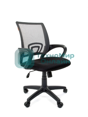 Кресло Chairman 696 TW-04 серый, ткань, 120 кг, механизм качания