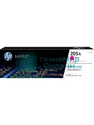 Картридж лазерный HP CF533A (HP 205A) пурпурный для HP LaserJet M180/M181 900 страниц.