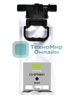 Картридж струйный Cactus CS-EPT9651 черный (187мл) для Epson WorkForce Pro WF-M5299DW/M5799DWF