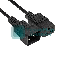 Кабель питания (UPS) ExeGate Special EC20-3S (IEC 320 C19->C20, 3*1.5мм2, CCA, черный, 3м)