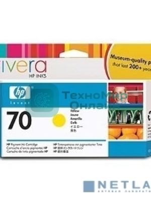 Картридж струйный HP №70 C9454A желтый для HP DJ Z2100/Z3100 (130мл)