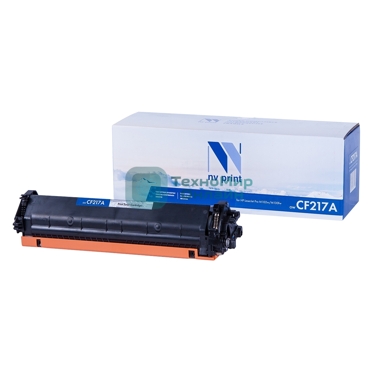 Картридж лазерный NVPrint совместимый NV-CF217A (без чипа) для HP LaserJet Pro M102/MFP M130 (1600k)