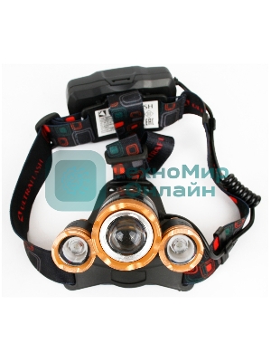 Фонарь налобный Ultraflash E1333 черный 4Вт лам.:светодиод. встроенный аккумулятор (13903)