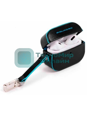 Чехол для наушников Piquadro Blue Square AC5308B2/N черный натур.кожа