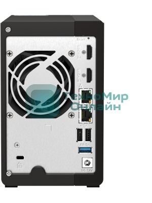 SMB QNAP TS-253E-8G NAS, 2-tray w/o HDD. 2xHDMI-port. 4-core Celeron J6412 2-2.6 GHz, 8Gb DDR, 2x2.5Gb LAN, 2 x M.2 2280 PCIe Gen 3 x2, 2x USB 3.2 Gen 2 (10Gbps) Port, 2x USB 2.0 port