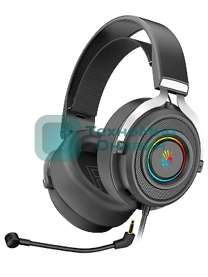 Гарнитура Bloody G535P чёрный/серебристый, проводная, подсветка