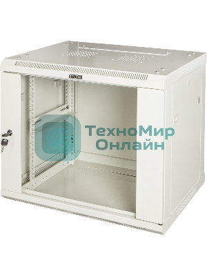 Шкаф настенный серии Pro, 12U 600x450, стеклянная дверь