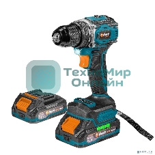 Дрель-шуруповерт Bort BAB-21S, 18 В, 2 Ач, 50 Нм, бесщеточный