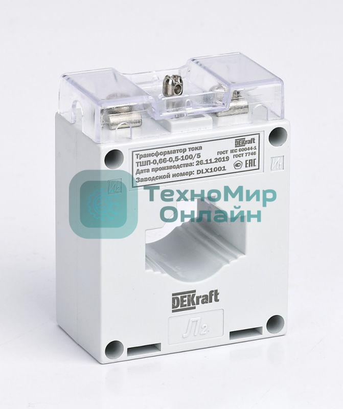 Трансформатор тока ТШП-0.66 0.5 200/5 5В.А D30мм SchE 50136DEK