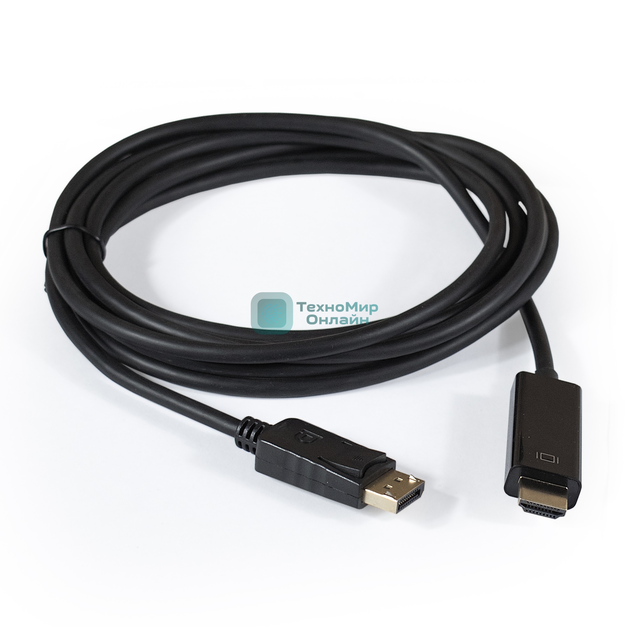 Кабель ExeGate EX284917RUS DisplayPort-HDMI ExeGate EX-CC-DP-HDMI-3.0 (20M/19M, 3м, экран)