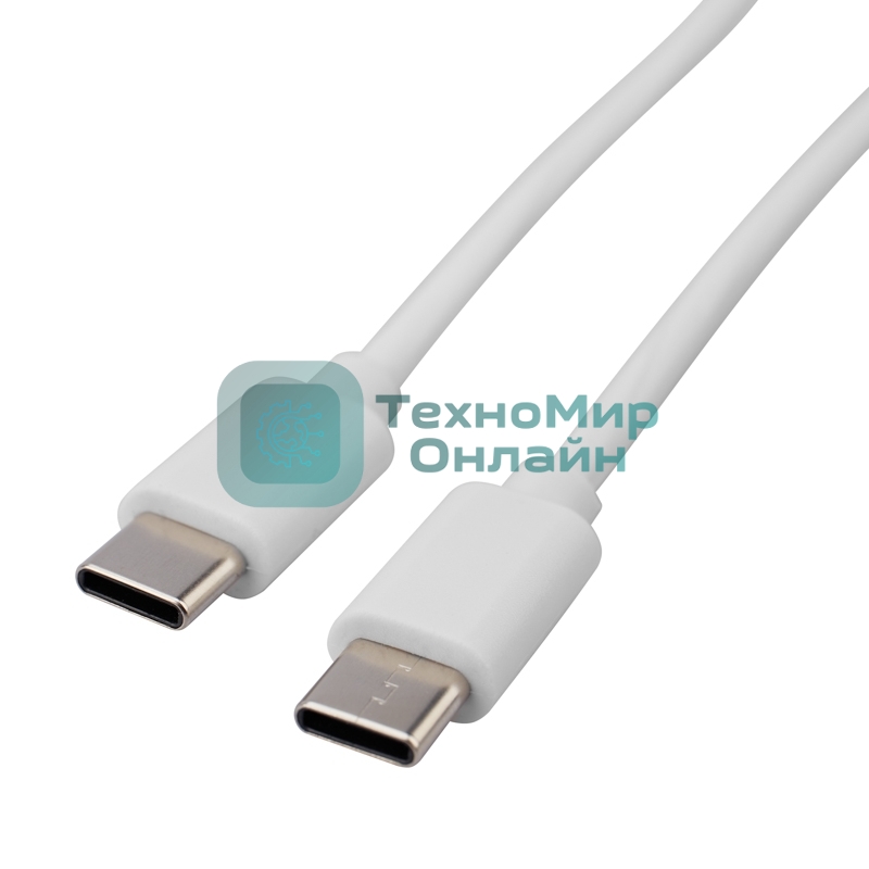 Кабель Rexant Type-C - Type-C 3A/1м/PVC/белый