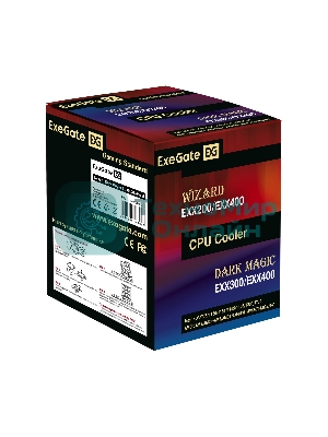 Кулер для процессора ExeGate Dark Magic EE400XL-PWM черный, 120 мм, алюминий/медь, 2400 об/мин, 37 дБ, 4 pin, 140 Вт, 155 мм