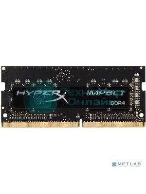 Оперативная память Kingston Fury Impact, DDR4, 16GB (1x16GB), 3200MHz, CL20, SO-DIMM