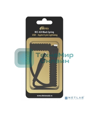 Кабель RITMIX RCC-424 Black Spring черный