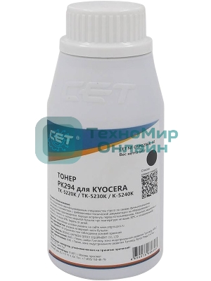 Тонер CET для Kyocera ECOSYS M5521cdn/M5526cdw/P5021cdn/P5026c черный (PK294) 50г/бут. (TK-5220K/TK-5230K/TK-5240K) Japan