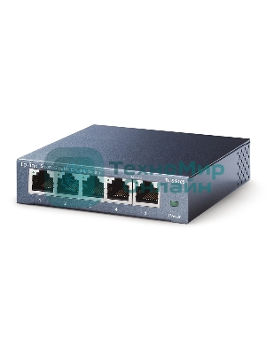 Коммутатор TP-Link SOHO TL-SG105 5-port Desktop Gigabit Switch, 5 10/100/1000M RJ45 ports, metal case