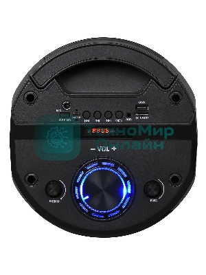 Минисистема Hyundai H-MC170 черный 80Вт/FM/USB/BT/SD/MMC