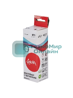 Контейнер с чернилами Sakura C13T67314A (673 BK) для Epson, черный, 3000 к., 70 мл.