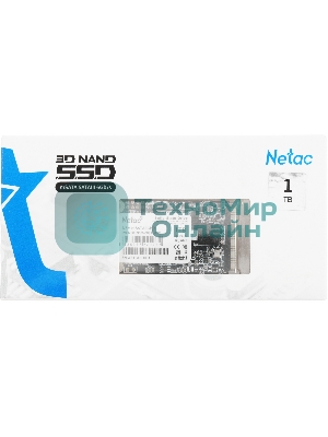 Накопитель SSD Netac N5M, 1000Gb, mSATA, R/W 560/520