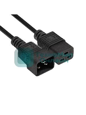 Кабель питания (UPS) ExeGate Special EC20-5S (IEC 320 C19->C20, 3*1.5мм2, CCA, черный, 5м)