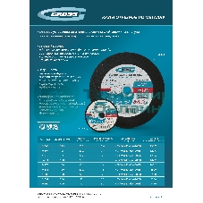 Круг отрезной по металлу, 150 х 1,2 х 22,2 мм, WA46TBF Gross