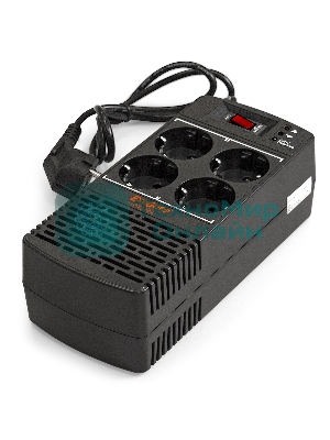 Стабилизатор ExeGate Power AD5000-1200 (1200VA/600W, диапазон 150...280В, 4 евророзетки)